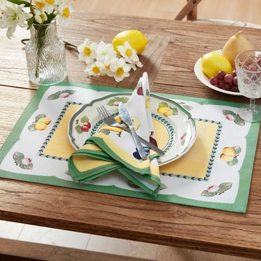 Villeroy & Boch French Garden Fleurance Placemats White Set of FourImage