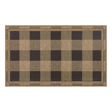 Mega Checkered Doormat Multi Warm 30 x 18Image