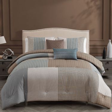 Tranquil Patch Comforter Bed Set Multi WarmImage