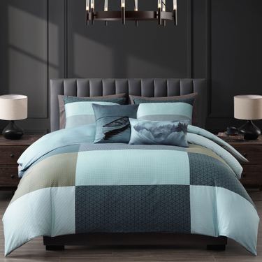 Nature Blue Comforter Bed SetImage
