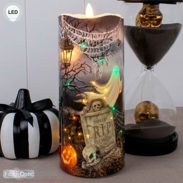 Happy Haunting LED Candle Multi WarmImage