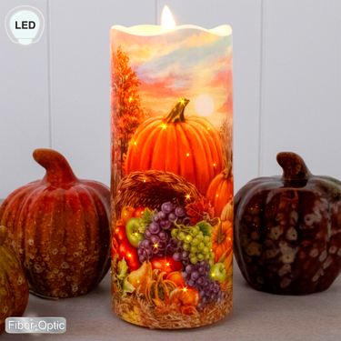 Fall Harvest LED Candle Multi WarmImage