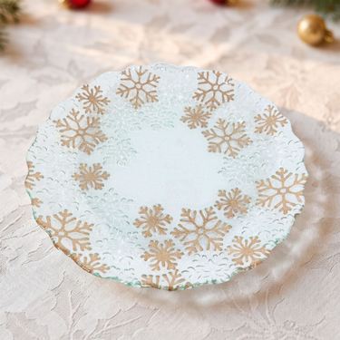 Snowflake Serving Platter GoldImage