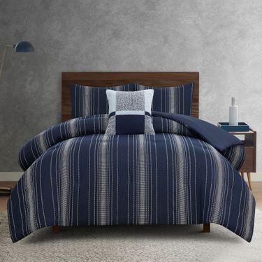 Harper Mini Comforter Set NavyImage