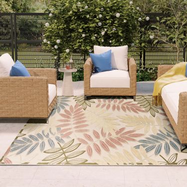 Lenora Rectangle Rug Green 53 x 75Image