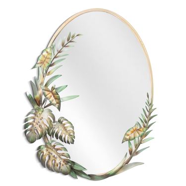 Tropical Foliage Wall Mirror GreenImage