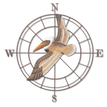 Pelican Compass Wall Art Multi EarthImage