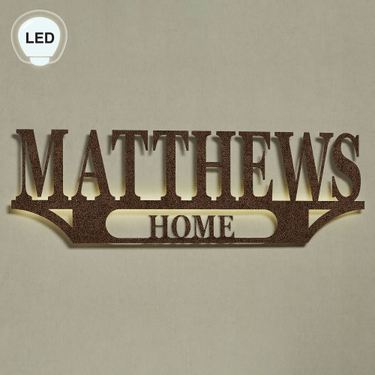 Lucent LED Personalized Wall Art SignImage
