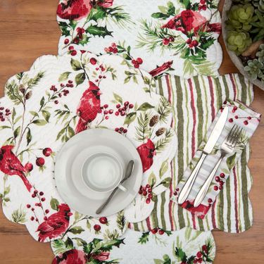 Rosalind Cardinal Table Runner Red 14 x 51Image
