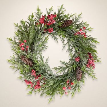Shimmering Winter Berry Wreath GreenImage