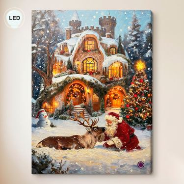 Before the Midnight Flight Lighted Canvas Wall Art Multi WarmImage