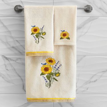 Girasol Bath Towel Set Bath Hand FingertipImage