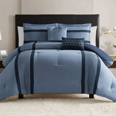 Hamden Comforter Bed Set BlueImage