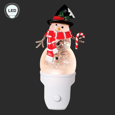 Snowman Swirl Nightlight RedImage