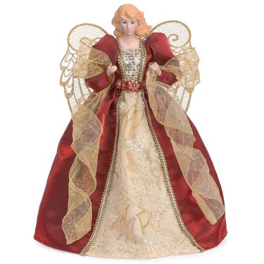 Celeste Angel Tree Topper BurgundyImage