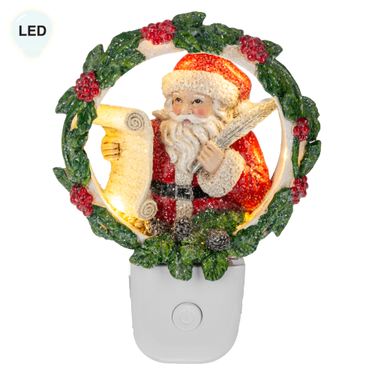 Santa Claus with List Nightlight RedImage