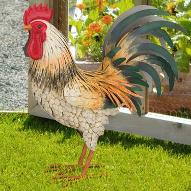Baron Rooster Sculpture Multi EarthImage