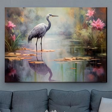 Reflection Pond Canvas Wall Art Multi WarmImage