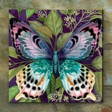 Nightshade Butterfly Canvas Wall Art Multi WarmImage
