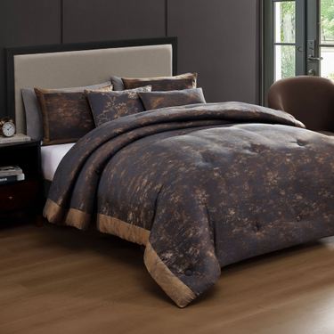 Flynn Comforter Bed Set CharcoalImage
