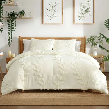 Elegant Vines Mini Comforter Set IvoryImage