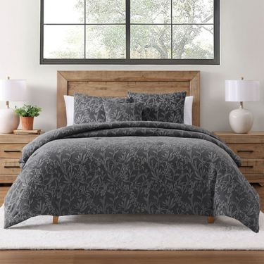 Botanical Dreams Comforter Bed Set Dark GrayImage