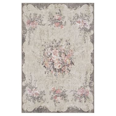 Encompassed Bouquet Rectangle Rug OliveImage