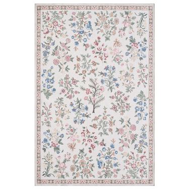 Bountiful Blooms Rectangle Rug IvoryImage