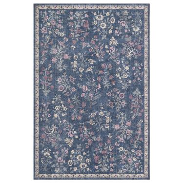 Bountiful Blooms Rectangle Rug NavyImage