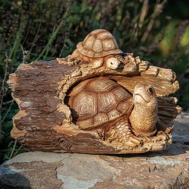 Turtle Garden Statue BrownImage