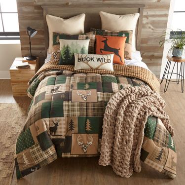 Green Forest Mini Comforter Set Multi WarmImage