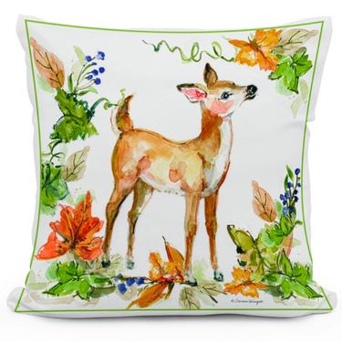 Natures Beauty Deer Accent Pillow Multi EarthImage