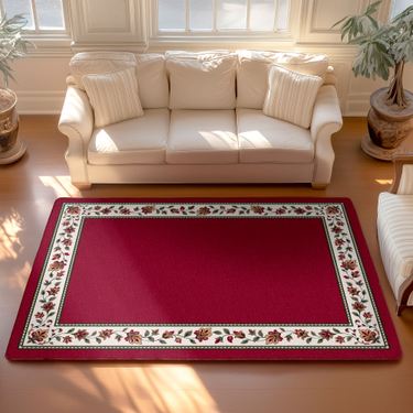 Savannah Vine Rectangle Rug BrickImage