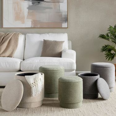 Marla Upholstered Storage Ottomans Set of TwoImage