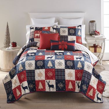 Noel Mini Quilt Set Red/BlueImage
