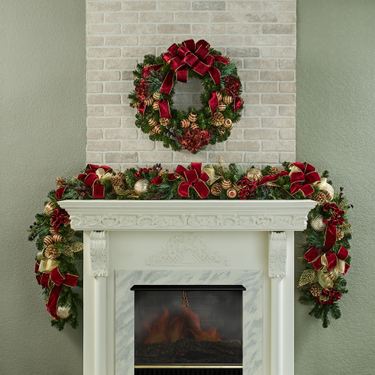 Enchanting Holiday Garland Only BurgundyImage
