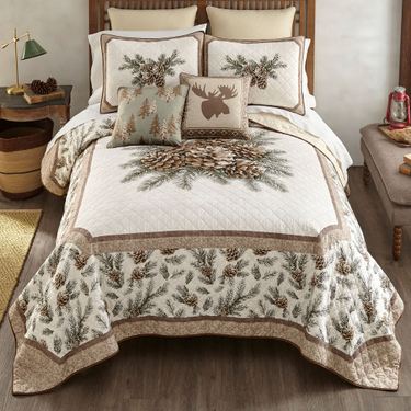 Pine Medallion Mini Quilt Set Multi WarmImage