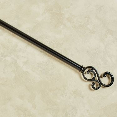 Allure Decorative Curtain Rod Set BlackImage