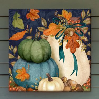 Harvest Pumpkins Canvas Wall Art Multi WarmImage
