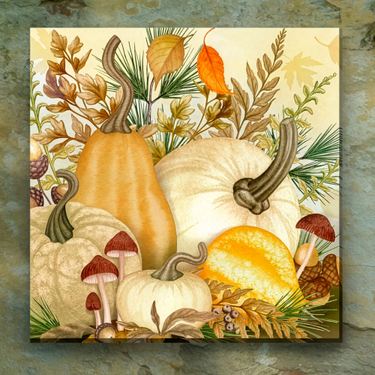 Natures Bounty Canvas Wall Art Multi WarmImage