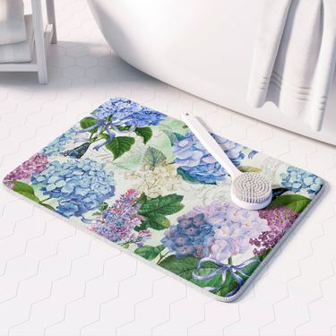 Hydrangea Splendor Comfort Mat Multi Bright 34 x 21Image
