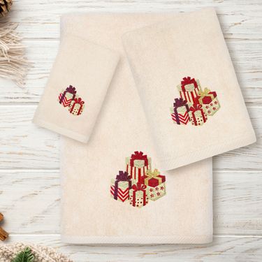 Christmas Packages Bath Towel Set Bath Hand FingertipImage