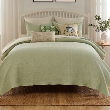 Zen Mini Coverlet Set SageImage