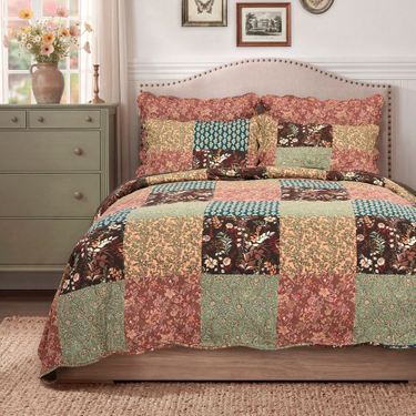 Hazel Mini Quilt Set Multi WarmImage