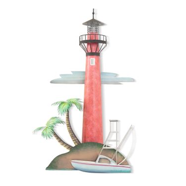 Jupiter Lighthouse Wall Sculpture Multi EarthImage