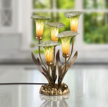 Calla Lily Bouquet Accent Lamp GreenImage