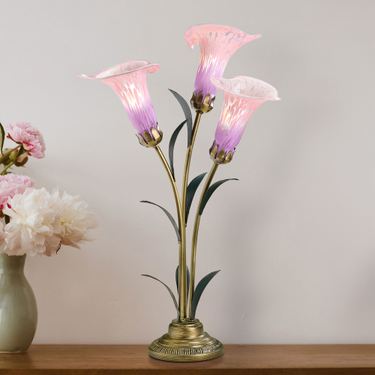 Calla Lily Trio Accent Lamp PinkImage