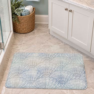 Surreal Shells Comfort Mat Blue 34 x 21Image