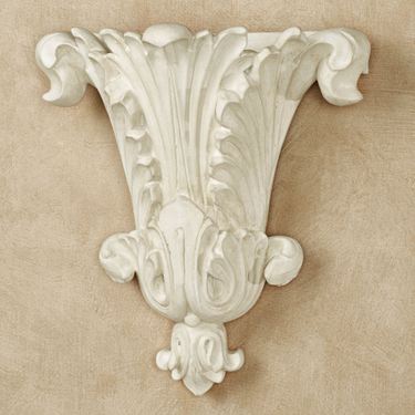 Acantha Wall Pocket Vase Antique WhiteImage