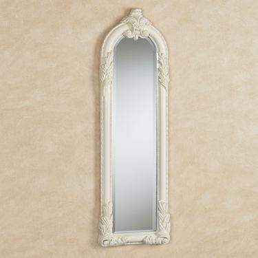 Royal Acanthus Panel Wall Mirror Antique WhiteImage